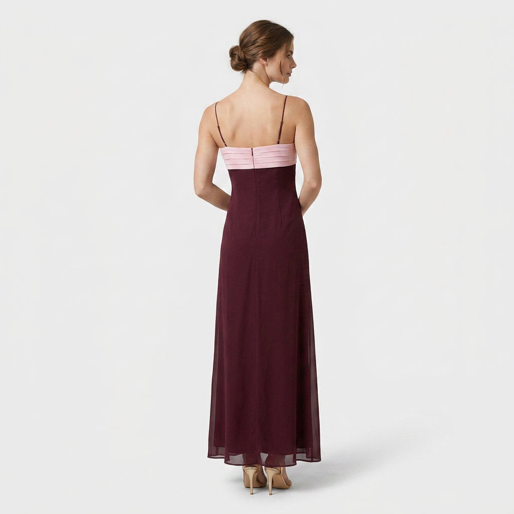 Robe Maxi Bretelles Fines Coupe Décontractée Pour Femme