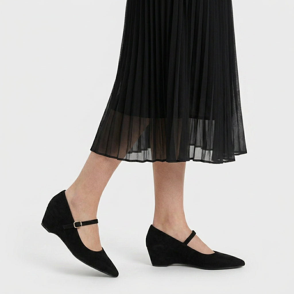 Chaussures Mary Jane Bout Pointu Talon Élégant Pour Femme