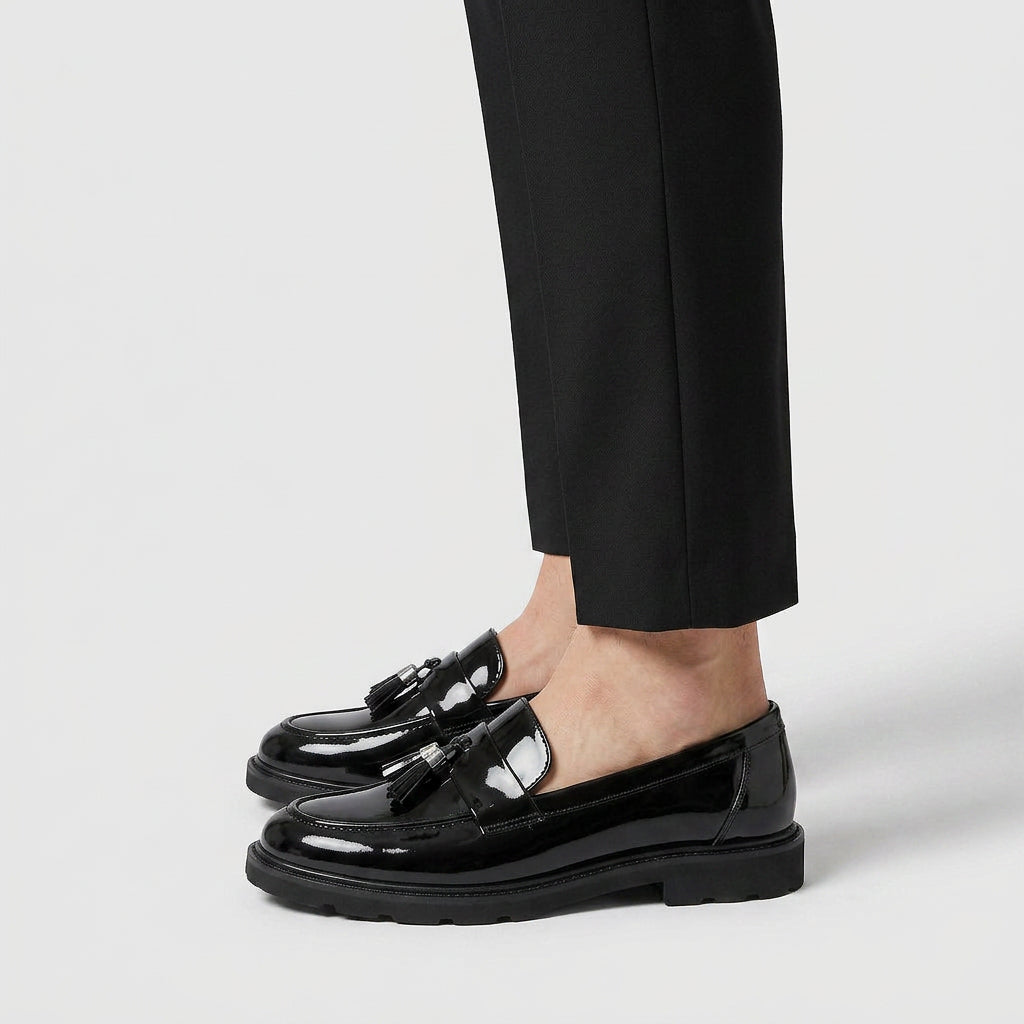 Mocassins Penny Cuir Coupe Classique Pour Homme