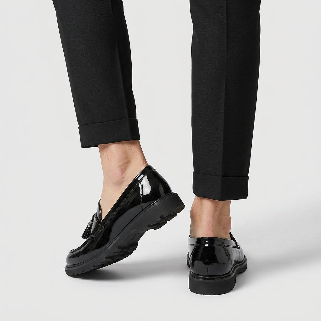 Mocassins Penny Cuir Coupe Classique Pour Homme