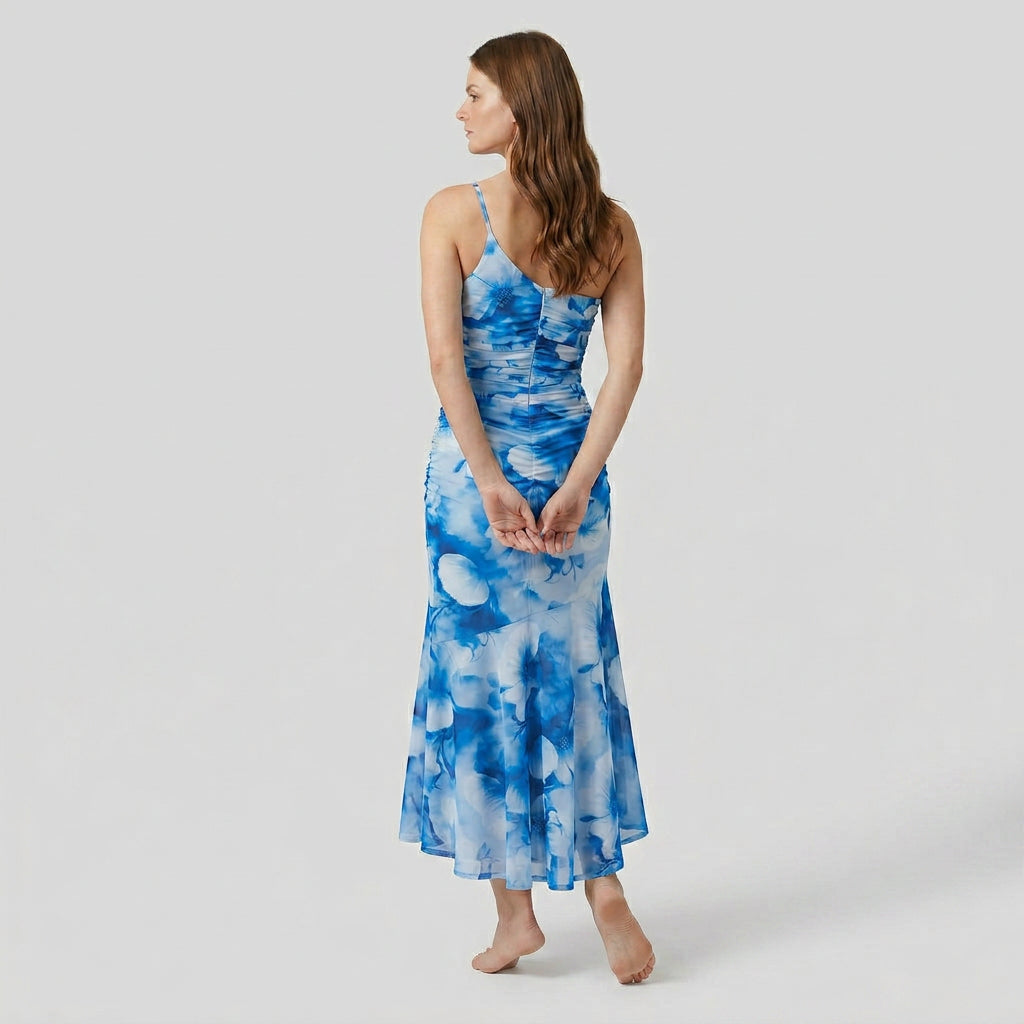 Robe Florale Coupe Légère Imprimé Saisonnier Pour Femme