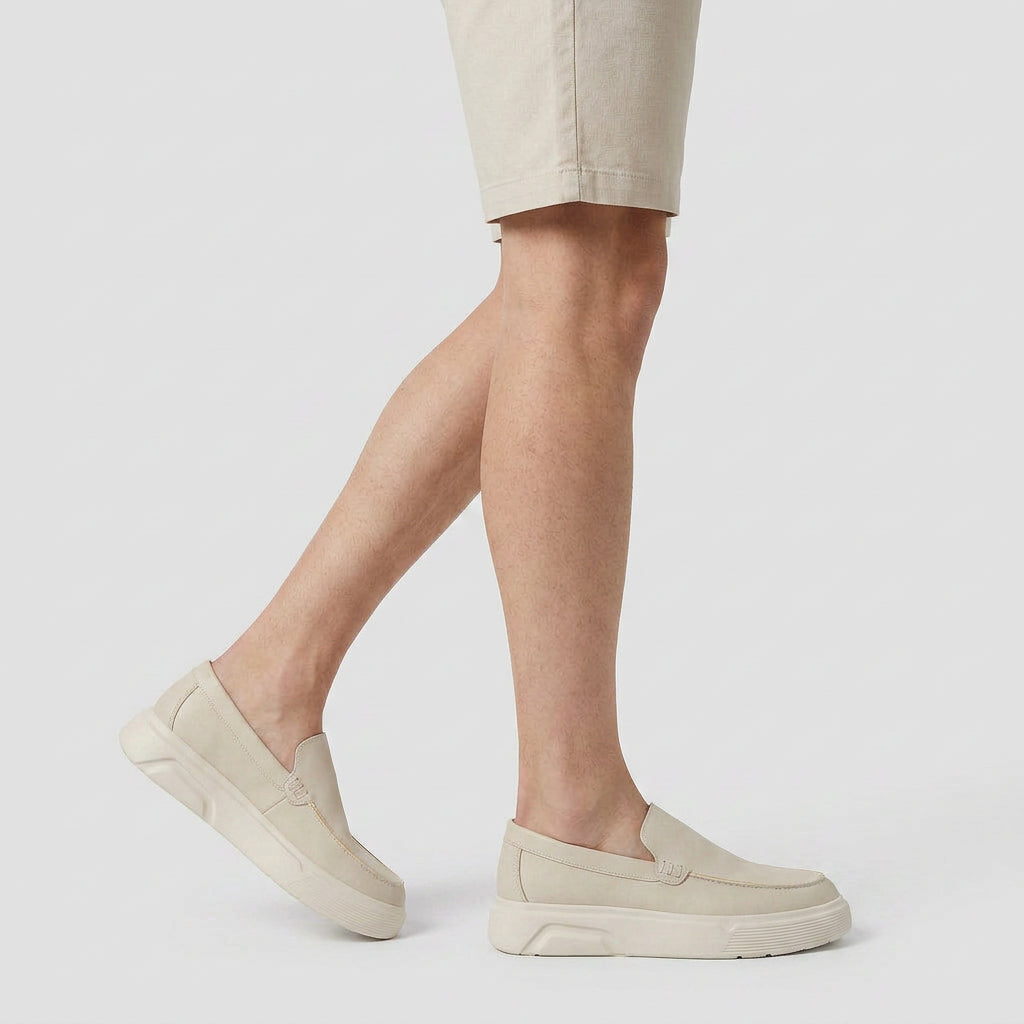 Loafer Suède Semelle Épaisse Chunky pour Homme