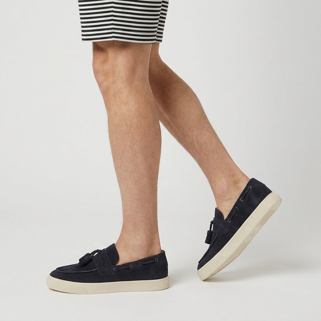Loafer Daim À Glands Semelle Sneaker pour Homme