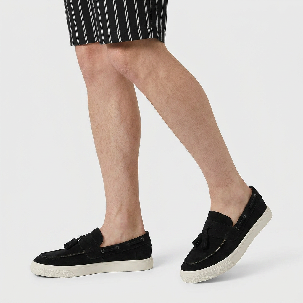 Loafer Daim À Glands Semelle Sneaker pour Homme