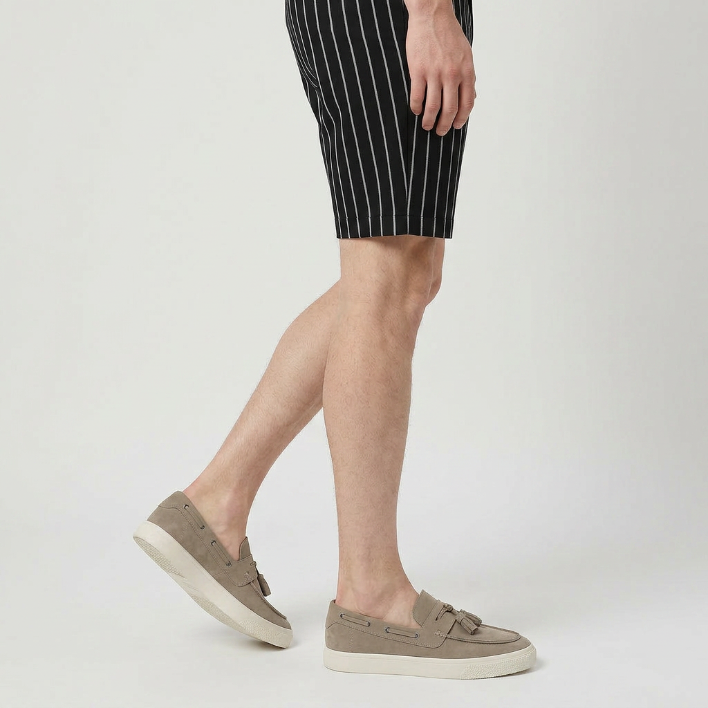 Loafer Daim À Glands Semelle Sneaker pour Homme