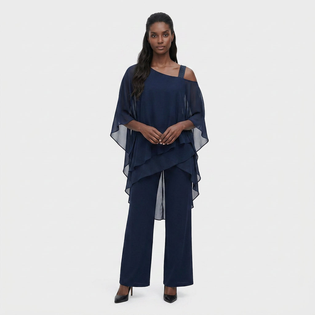 Ensemble Deux Pièces Coupe Coordonnée Pour Femme