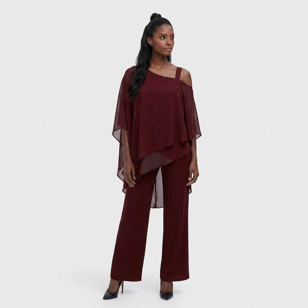 Ensemble Deux Pièces Coupe Coordonnée Pour Femme
