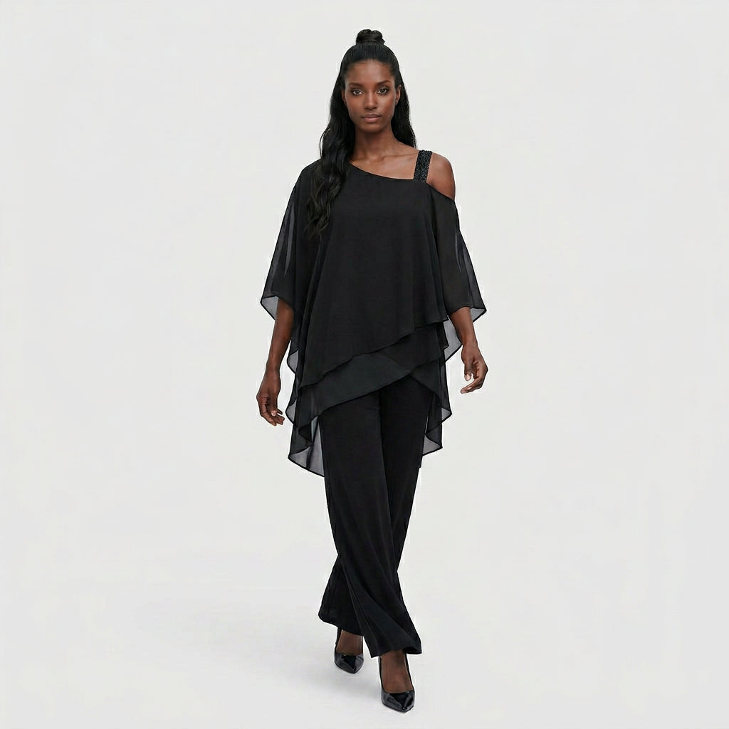 Ensemble Deux Pièces Coupe Coordonnée Pour Femme