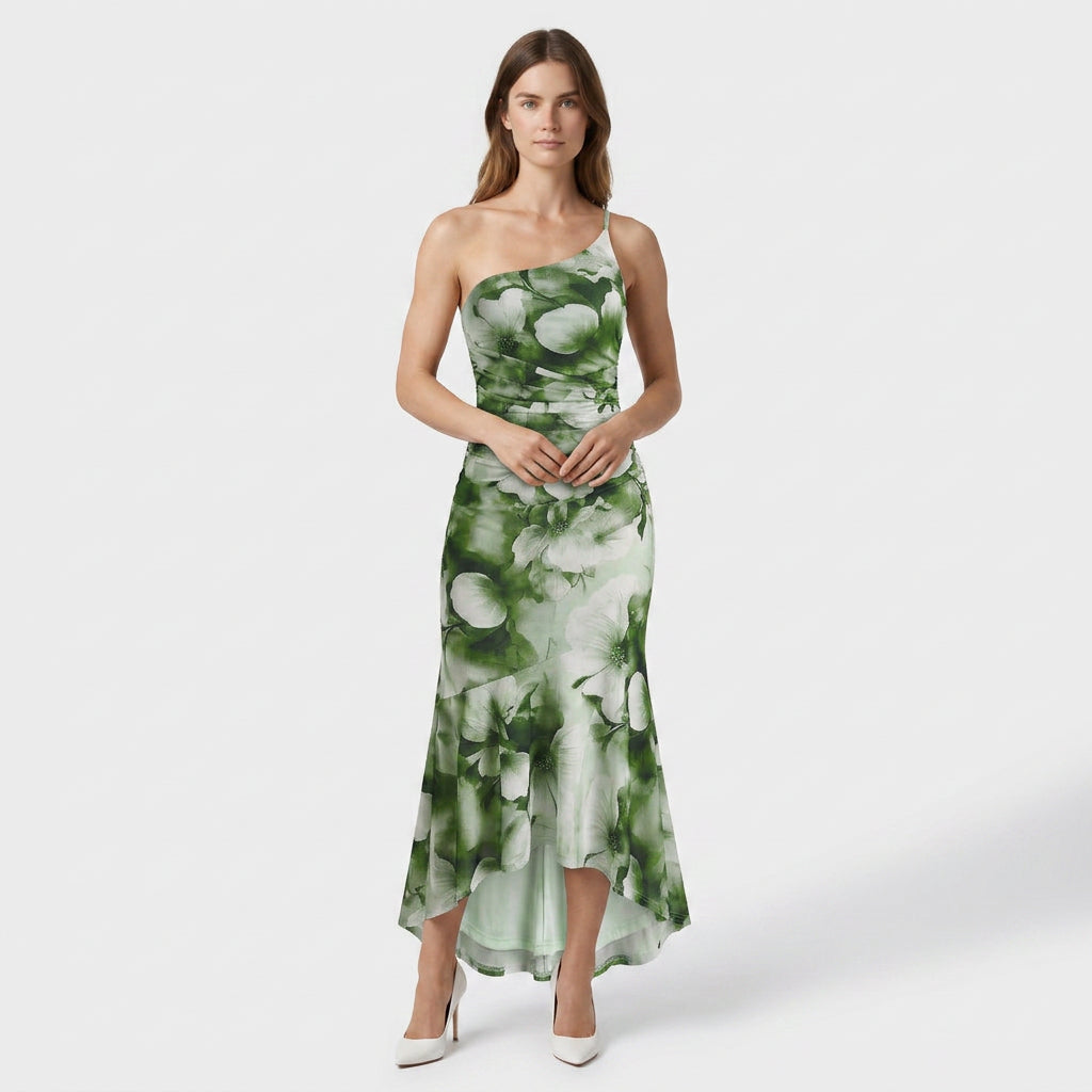 Robe Florale Coupe Légère Imprimé Saisonnier Pour Femme