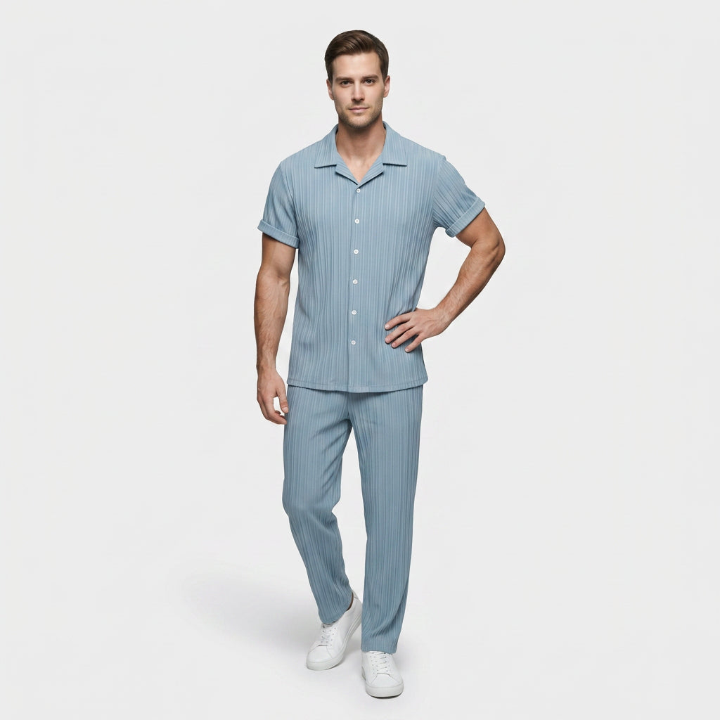 Ensemble Chemise et Pantalon Côtelé pour Homme