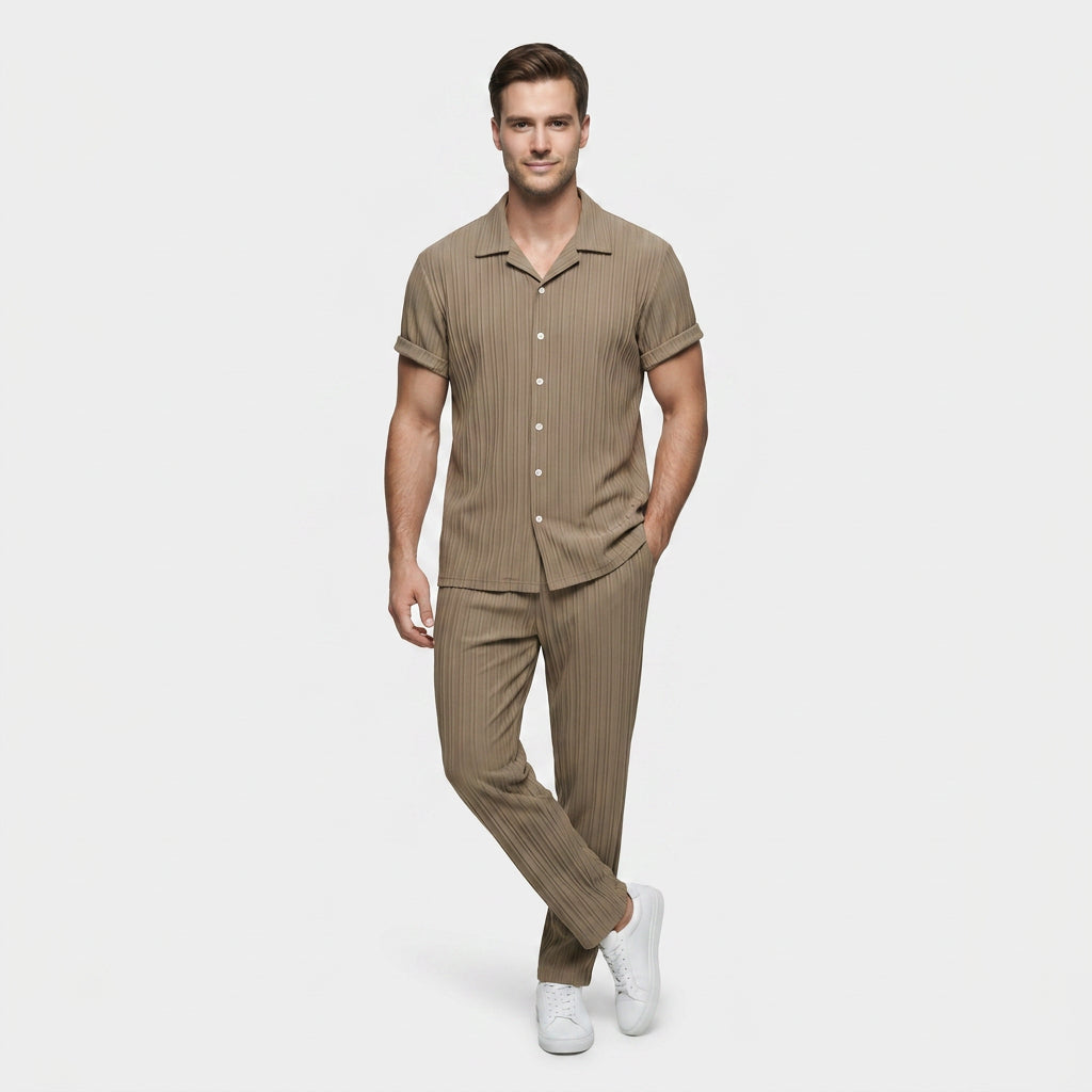 Ensemble Chemise et Pantalon Côtelé pour Homme