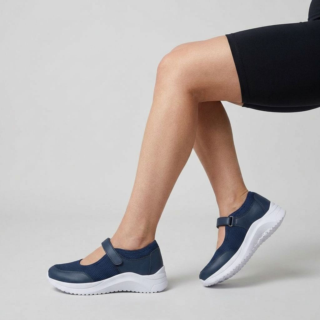 Sneakers Légères Semelle Crantée Coupe Classique pour Femme