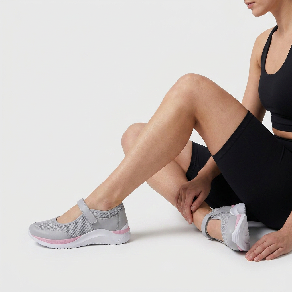 Sneakers Légères Semelle Crantée Coupe Classique pour Femme