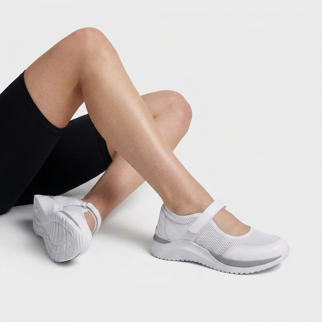 Sneakers Légères Semelle Crantée Coupe Classique pour Femme