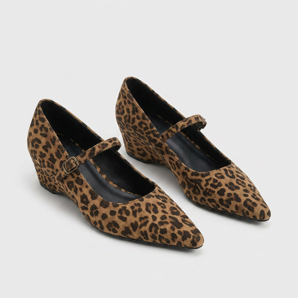 Chaussures Mary Jane Bout Pointu Talon Élégant Pour Femme