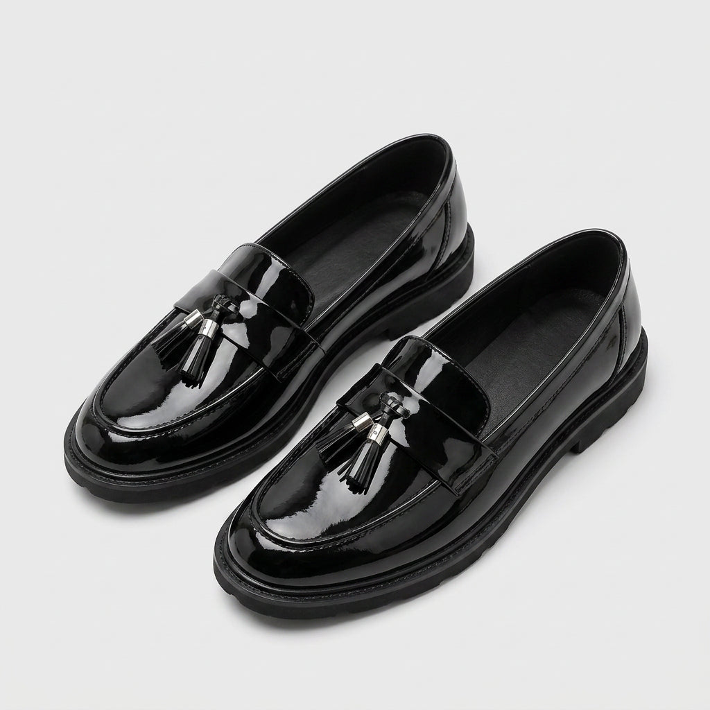 Mocassins Penny Cuir Coupe Classique Pour Homme