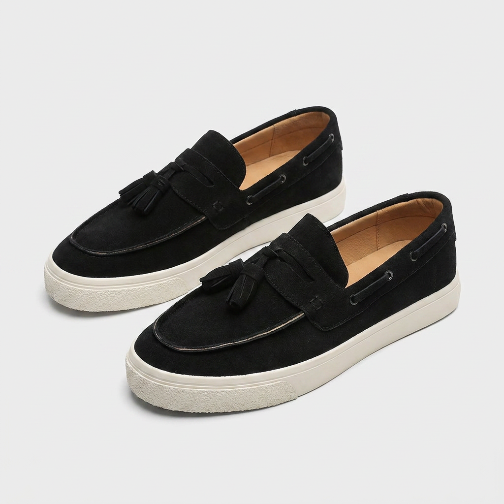 Loafer Daim À Glands Semelle Sneaker pour Homme