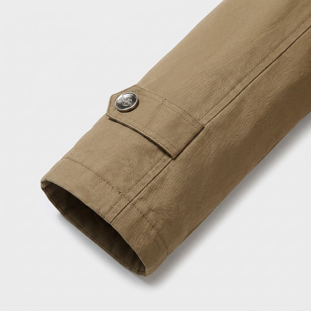 Veste à Capuche Amovible et Multiples Poches pour Homme