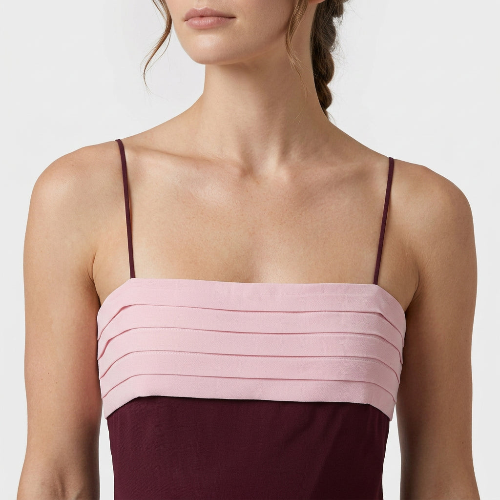 Robe Maxi Bretelles Fines Coupe Décontractée Pour Femme