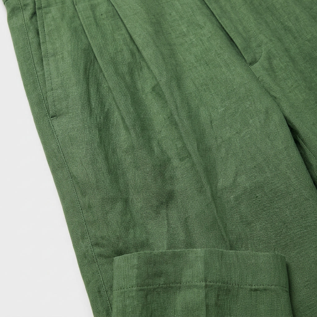 Ensemble Lin Deux Pièces Coupe Décontractée Pour Homme