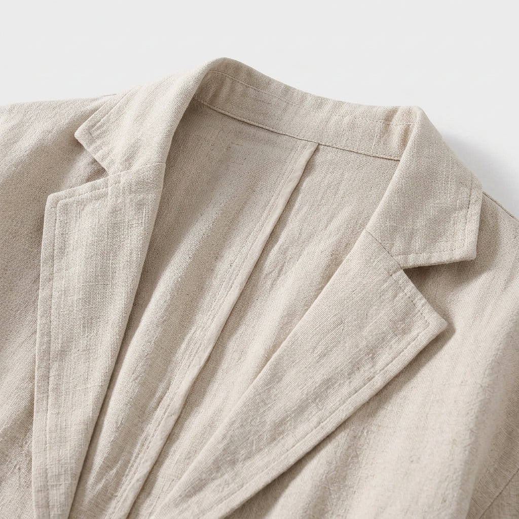 Blazer Coupe Structurée Revers Classiques Pour Homme