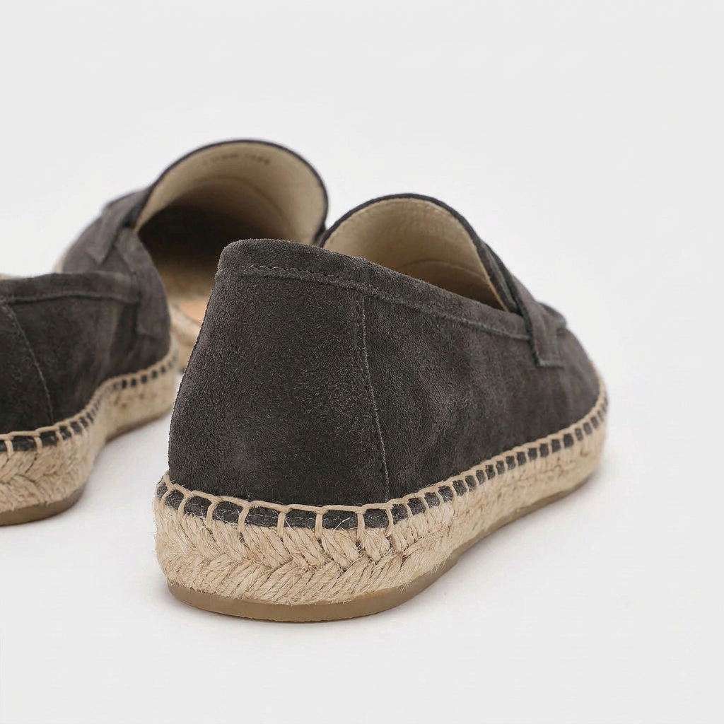 Loafer Daim Semelle Espadrille Tressée pour Homme
