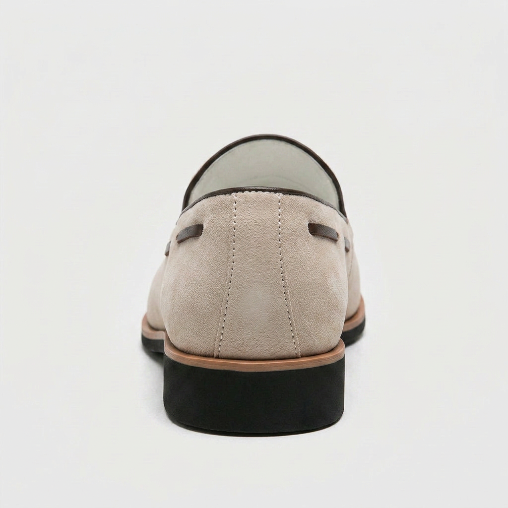 Loafer Daim À Glands Semelle Cuir pour Homme