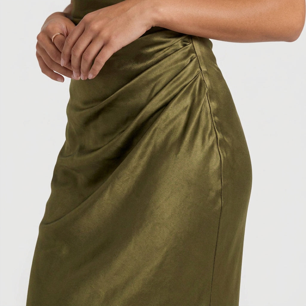 Robe de Soirée Longue Asymétrique à une Épaule pour Femme