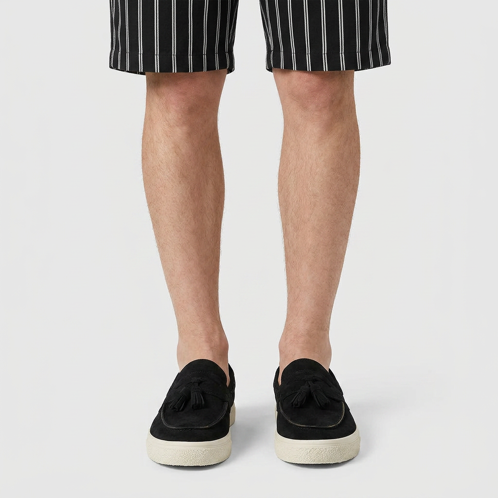 Loafer Daim À Glands Semelle Sneaker pour Homme