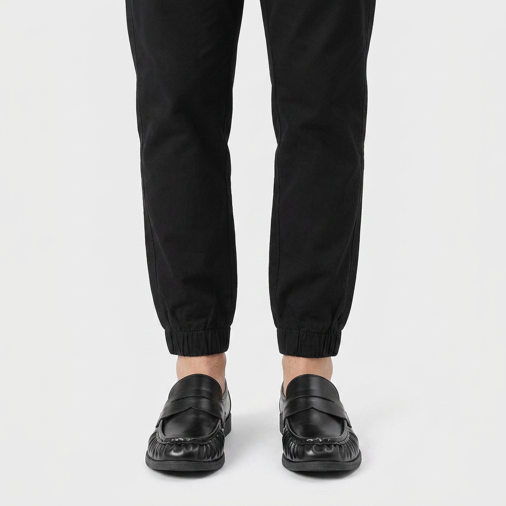 Loafer Cuir Bout Froncé Bride Penny pour Homme