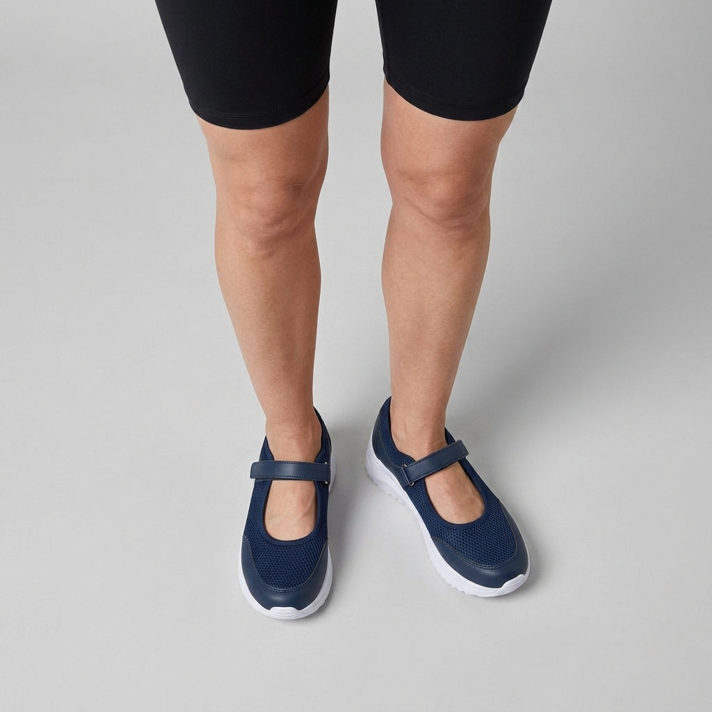 Sneakers Légères Semelle Crantée Coupe Classique pour Femme