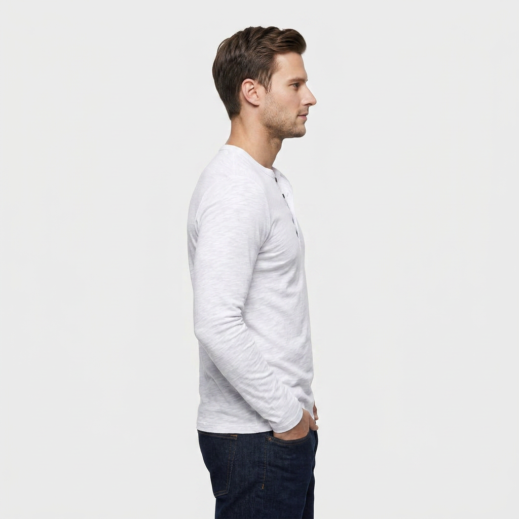 Chemise Classique Coton Coupe Ajustée pour Homme