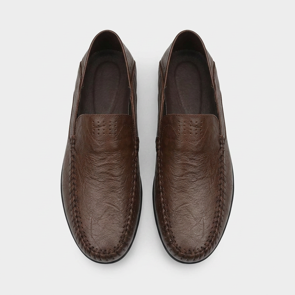 Mocassins Cuir Italien Semelle Flexible pour Homme