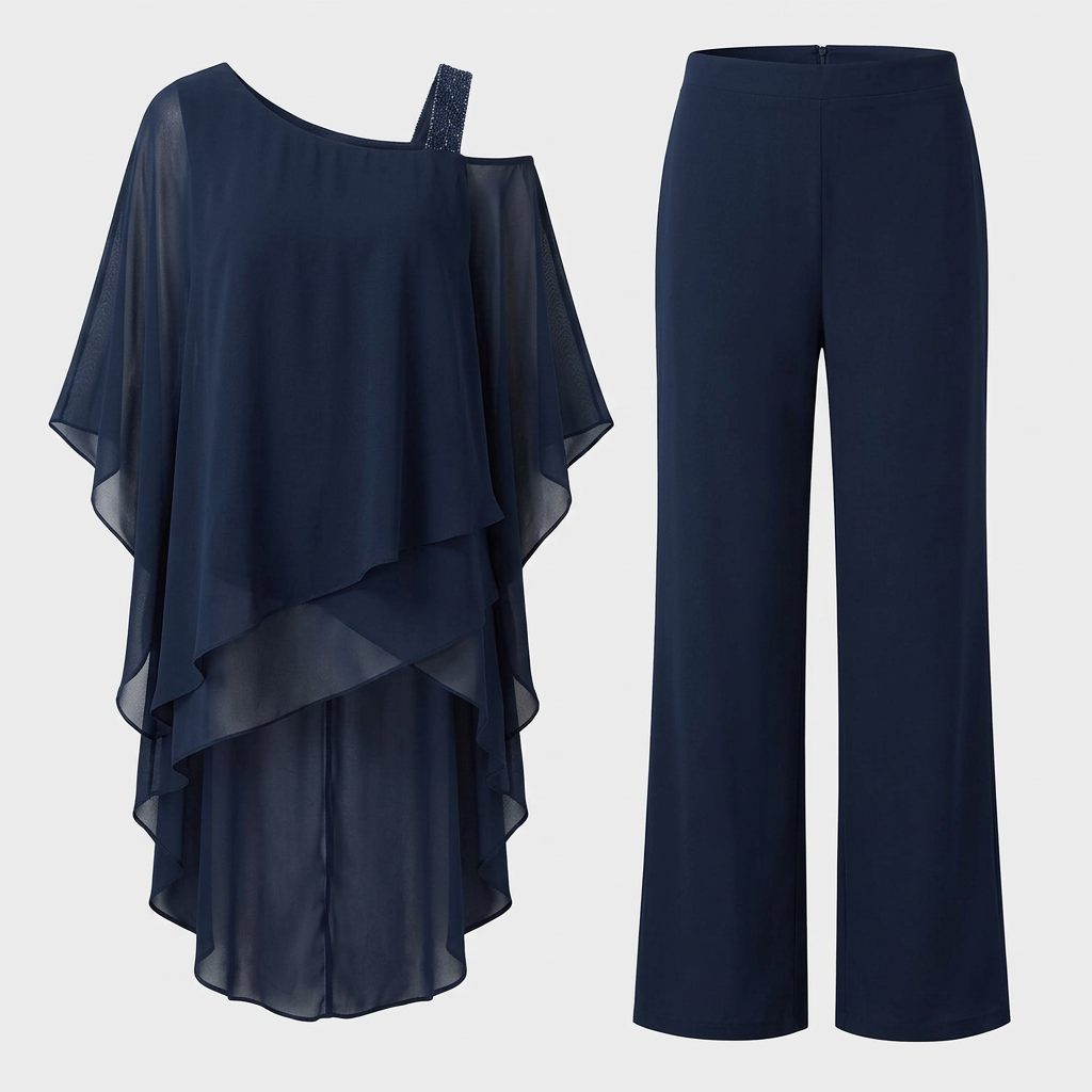 Ensemble Deux Pièces Coupe Coordonnée Pour Femme