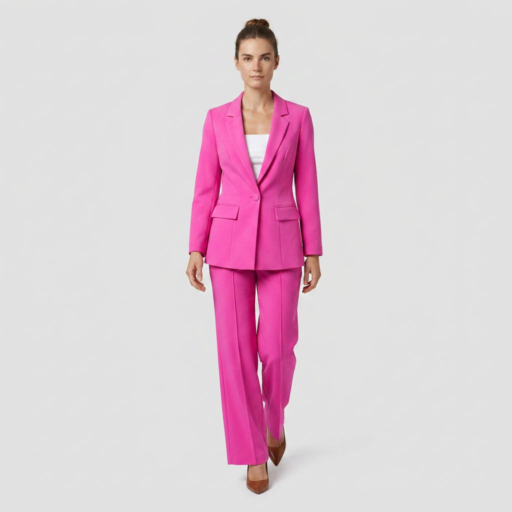 Ensemble Coordonné Coupe Décontractée Chic Pour Femme