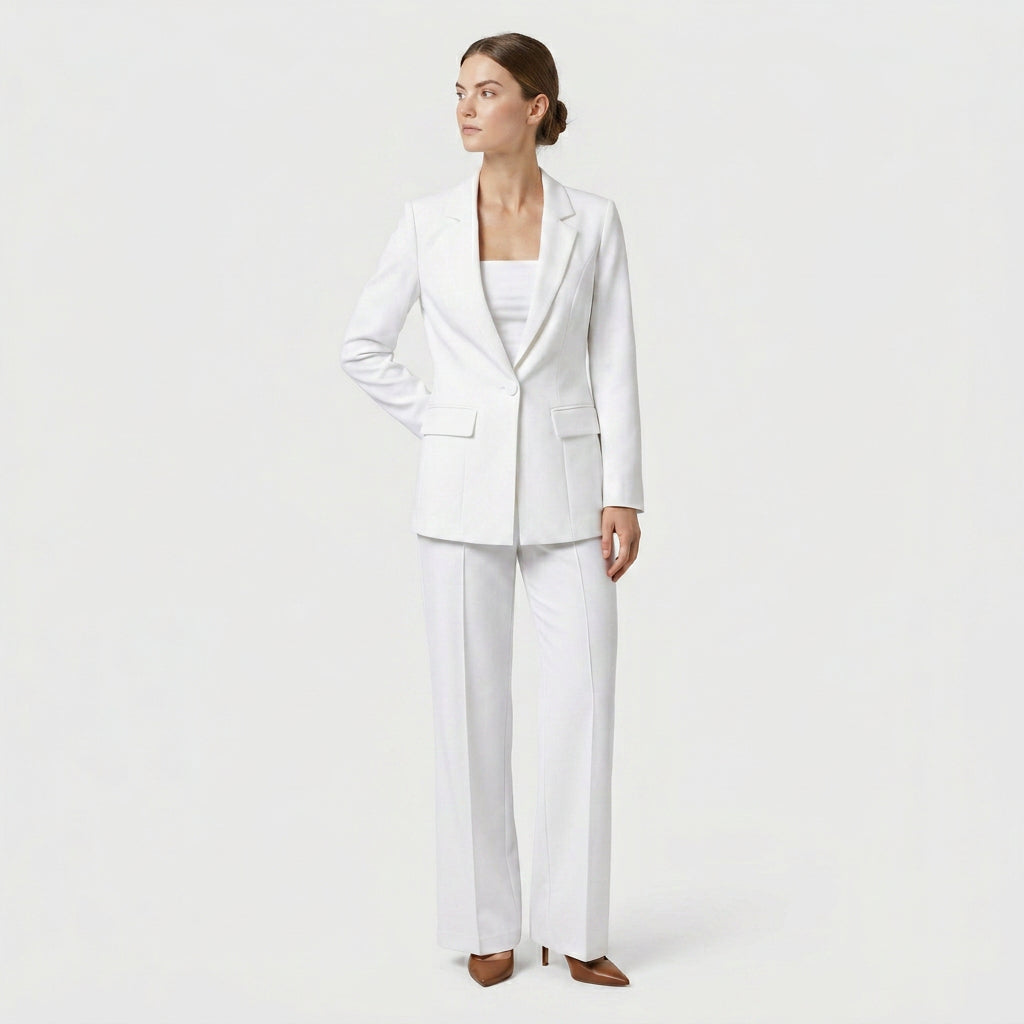 Ensemble Coordonné Coupe Décontractée Chic Pour Femme