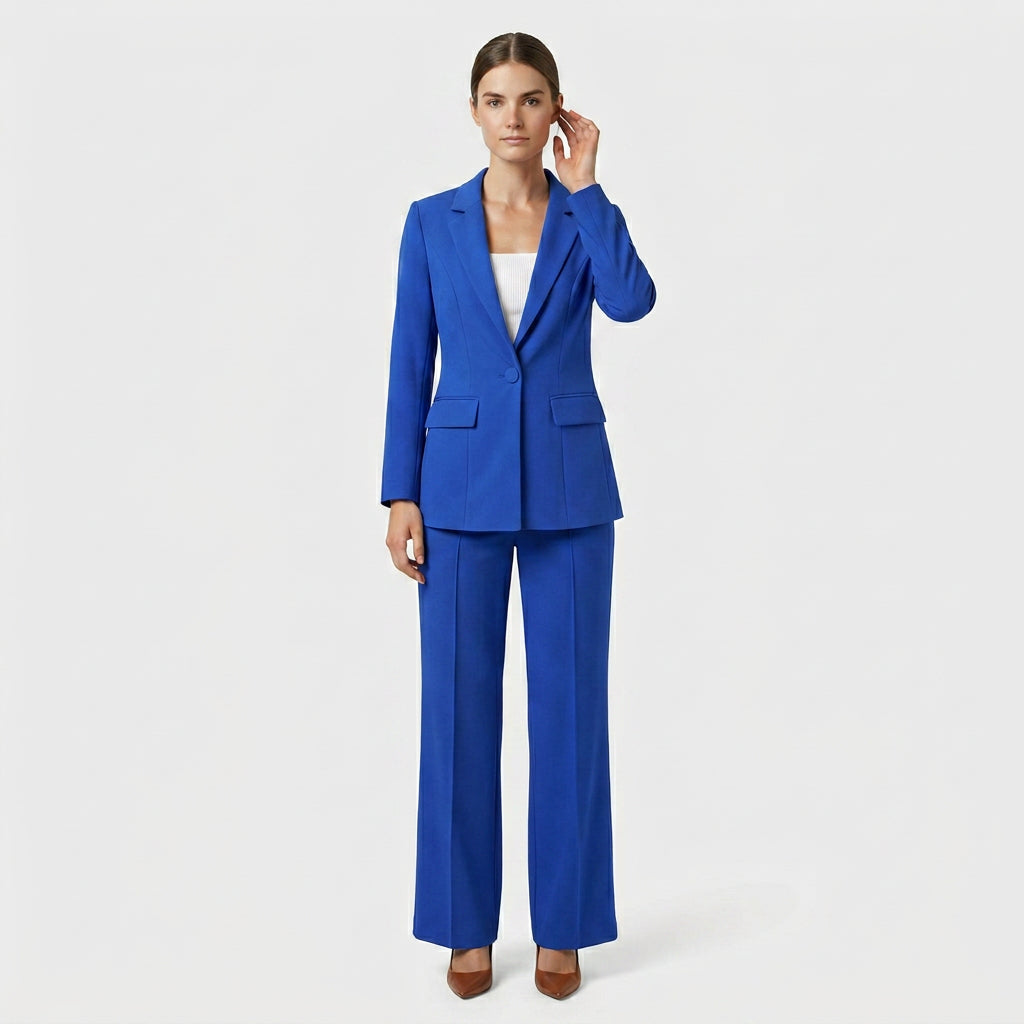 Ensemble Coordonné Coupe Décontractée Chic Pour Femme