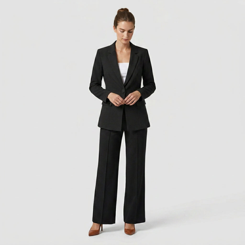 Ensemble Coordonné Coupe Décontractée Chic Pour Femme