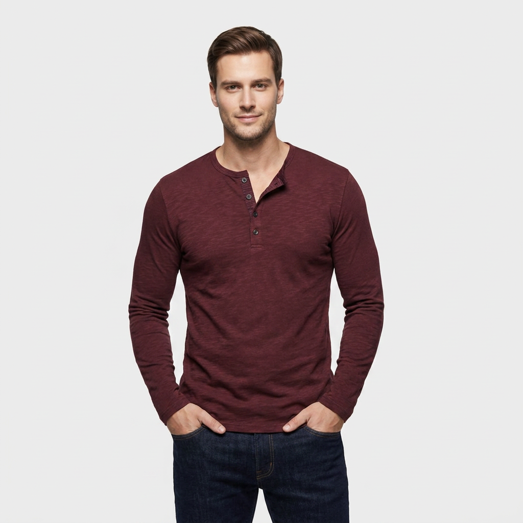 Chemise Classique Coton Coupe Ajustée pour Homme