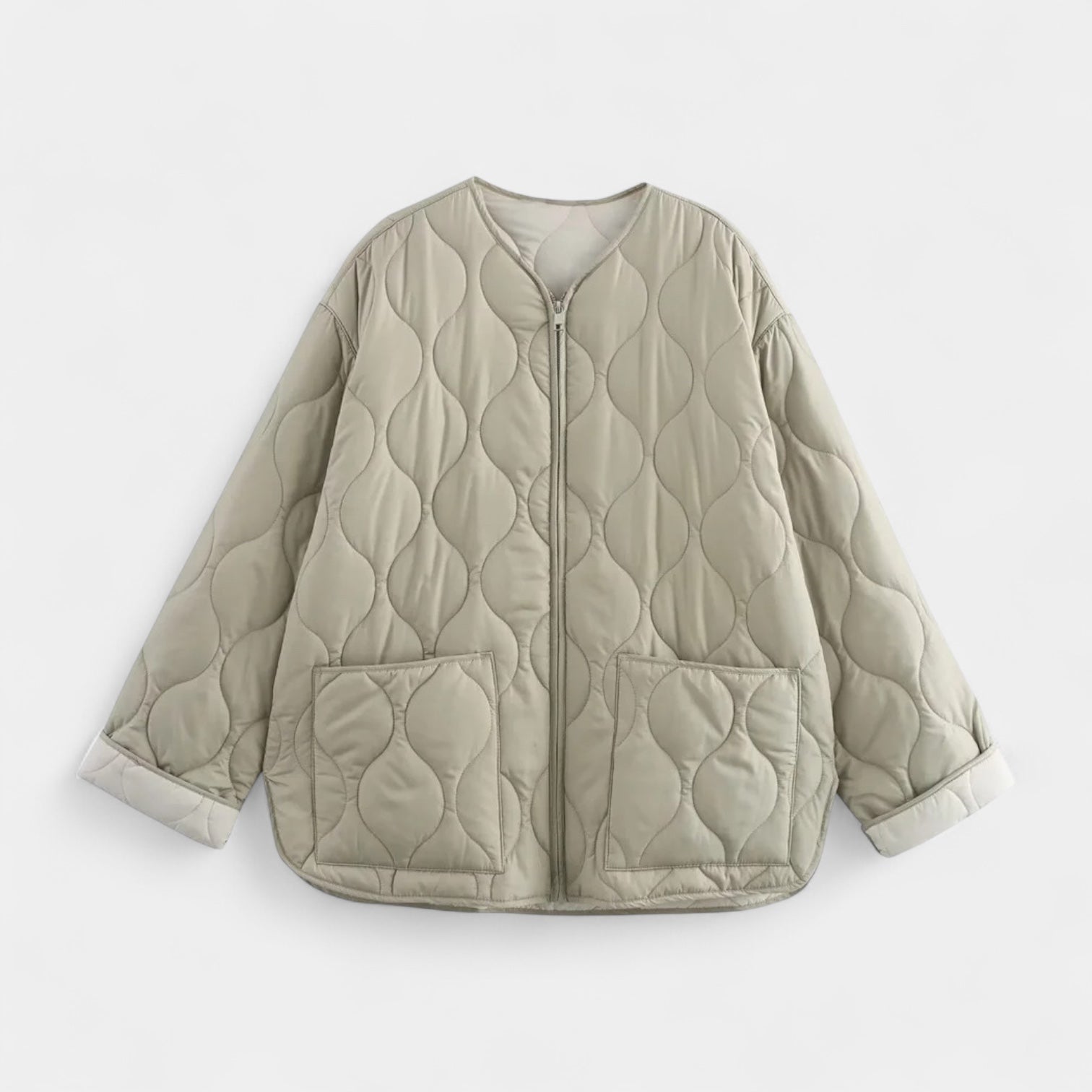 Veste Matelassée Femme À Fermeture Zippée