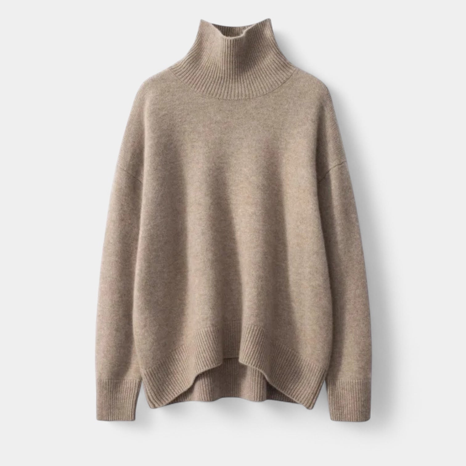 Pull En Maille Femme À Col Roulé