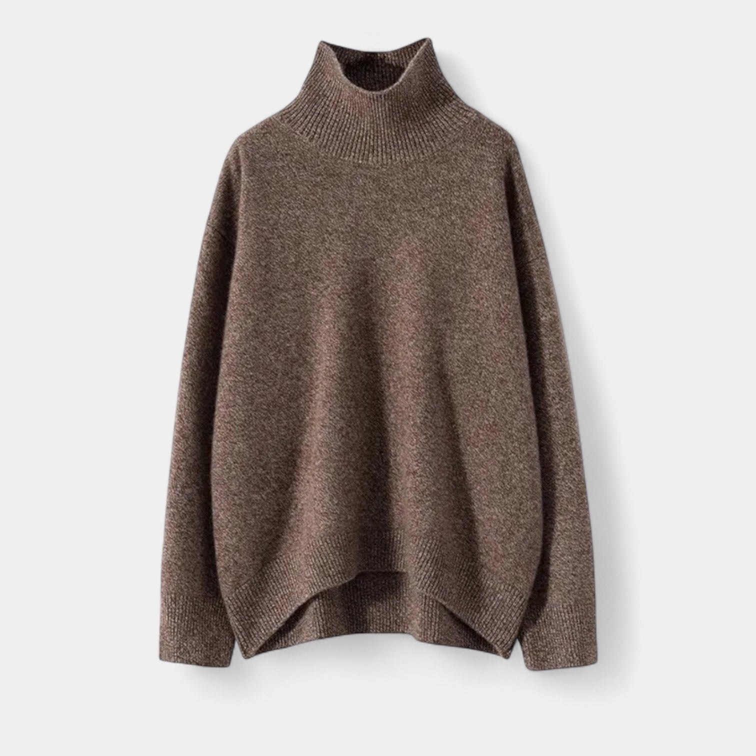 Pull En Maille Femme À Col Roulé