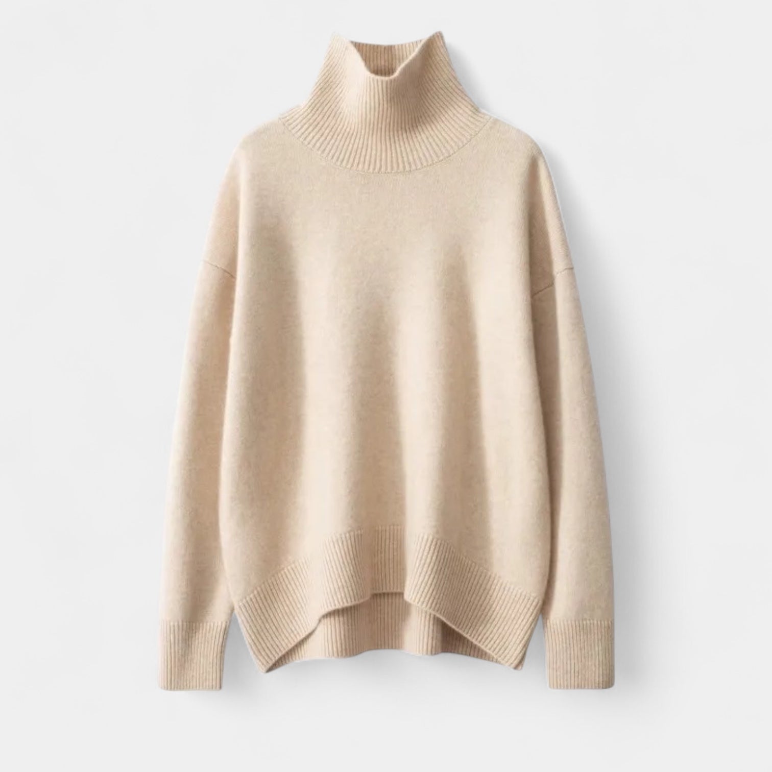 Pull En Maille Femme À Col Roulé