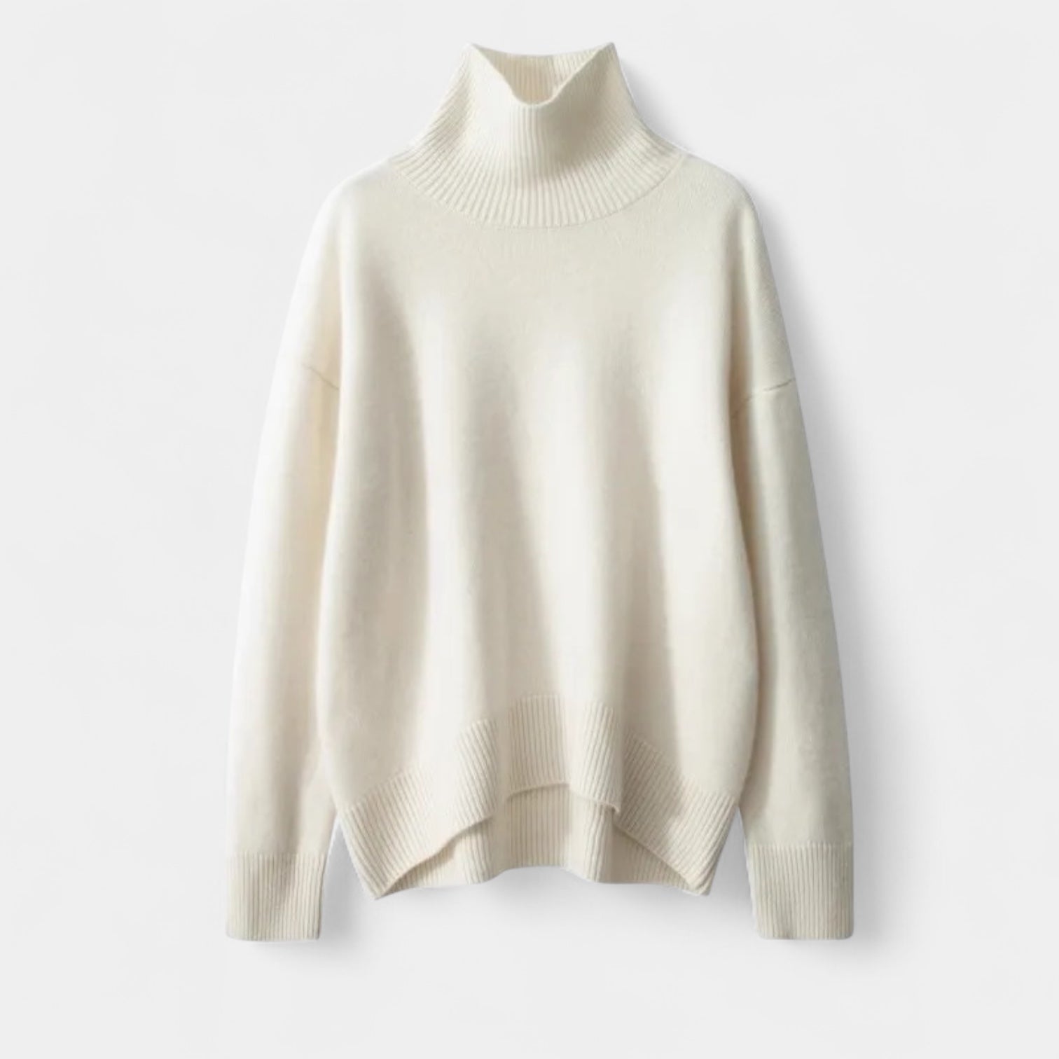 Pull En Maille Femme À Col Roulé